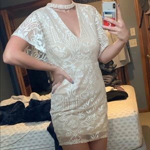White lace dress